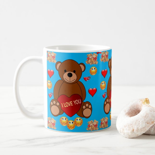 Caneca De Café Dia de os namorados Mug (Com Donut)