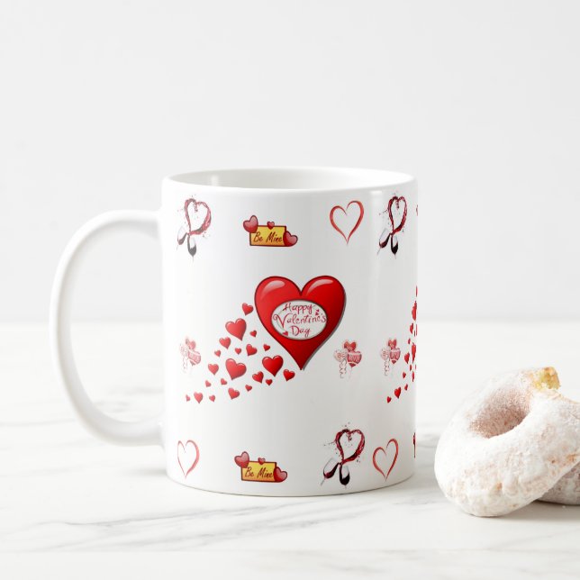 Caneca De Café Dia de os namorados Mug (Com Donut)