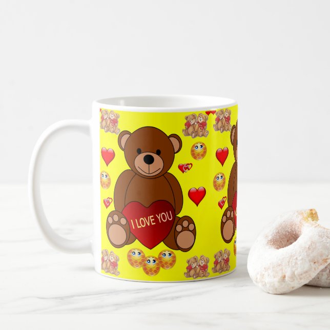 Caneca De Café Dia de os namorados Mug (Com Donut)