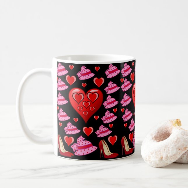 Caneca De Café Dia de os namorados Mug (Com Donut)