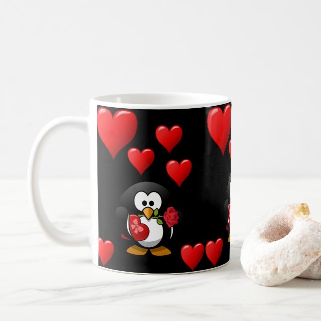 Caneca De Café Dia de os namorados Mug (Com Donut)