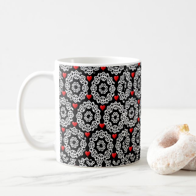 Caneca De Café Dia de os namorados Mug (Com Donut)