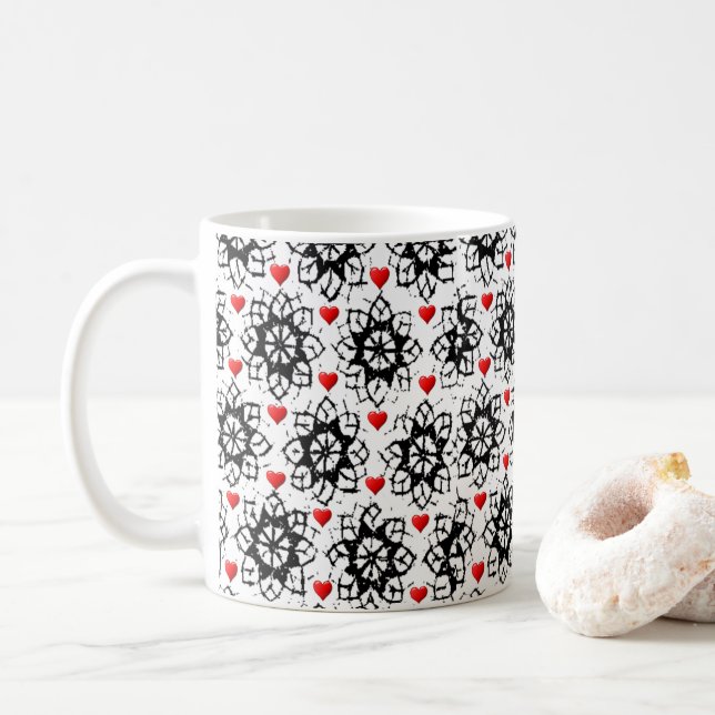 Caneca De Café Dia de os namorados Mug (Com Donut)