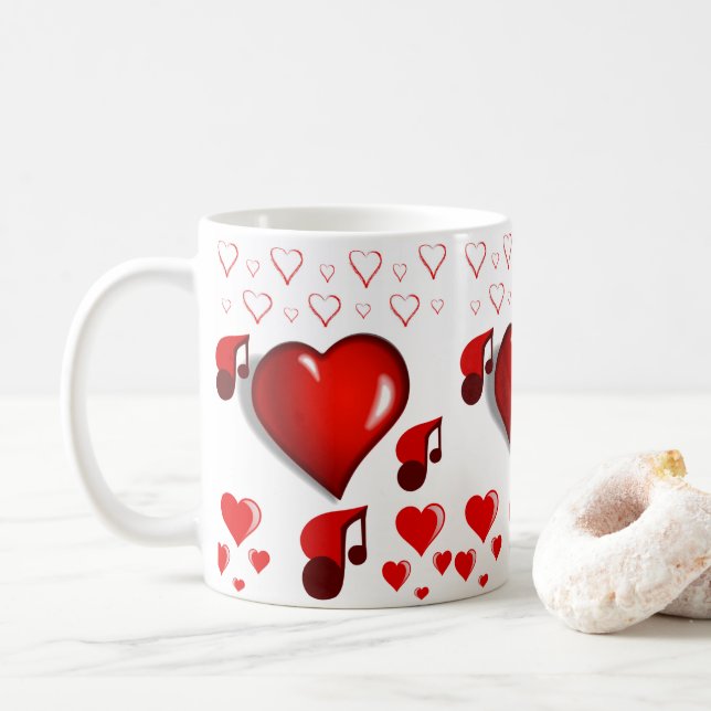 Caneca De Café Dia de os namorados Mug (Com Donut)