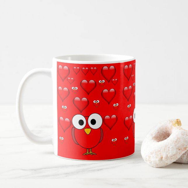 Caneca De Café Dia de os namorados Mug (Com Donut)