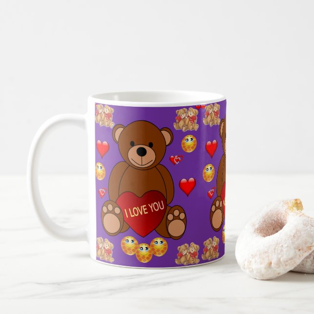 Caneca De Café Dia de os namorados Mug (Com Donut)
