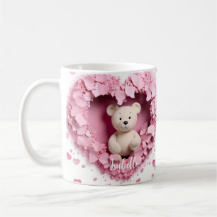 Caneca De Café Dia de os namorados Mug 3D - Urso De Teddy