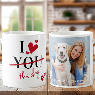 Caneca De Café Dia de os namorados Pet Dog Photo Love