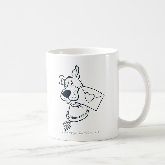 Caneca De Café Dia de os namorados Scooby (Direita)