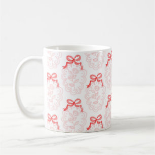 Caneca De Café Dia de os namorados Vermelho Arcos e Rosas Mug