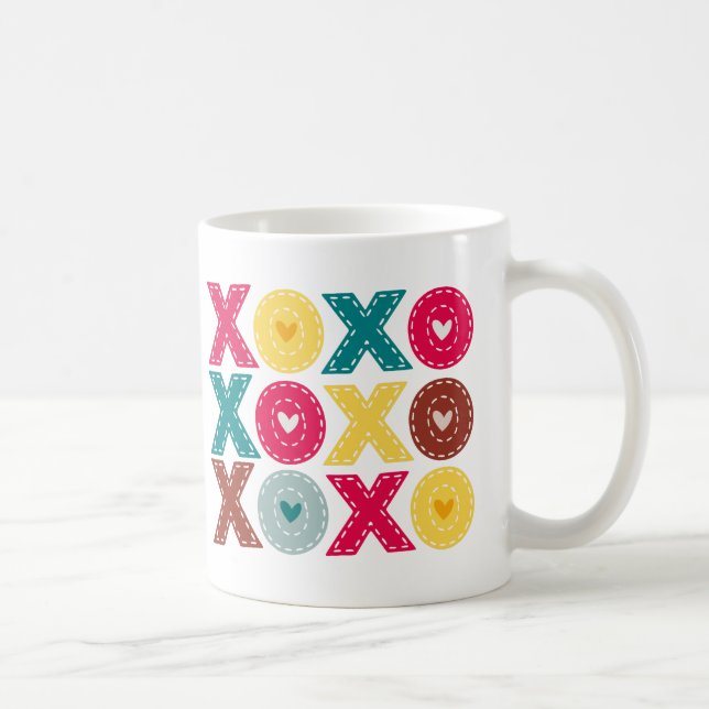 Caneca De Café Dia de os namorados XOXO (Direita)