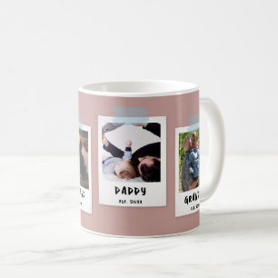 Caneca De Café Dia de os pais de Estilo de Instantâneo Personaliz