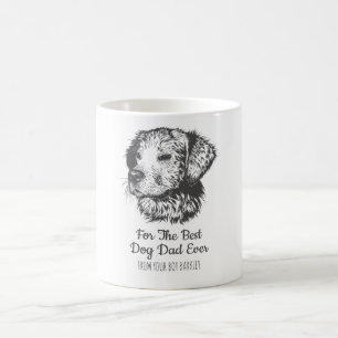 Caneca De Café Dia de os pais de Fotografia de Cachorro Personali