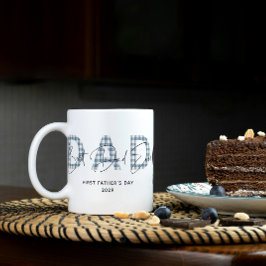 Caneca De Café Dia de os pais de Fotografias do Melhor Pai de Xad