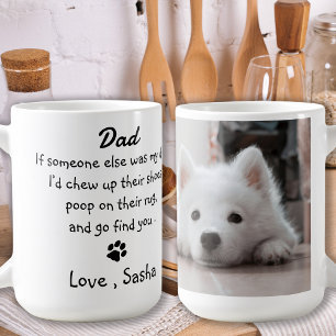 Caneca De Café Dia de os pais de Pai Engraçado - Humor de Cão d