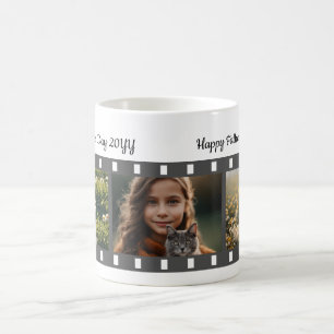 Caneca De Café Dia de os pais de Rolagem de Fotografias de Três I