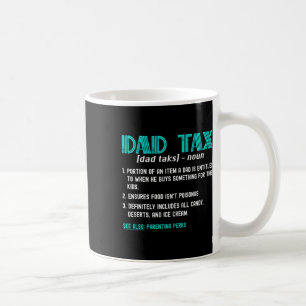 Caneca De Café Dia de os pais Definição de Imposto de Pai Engraça