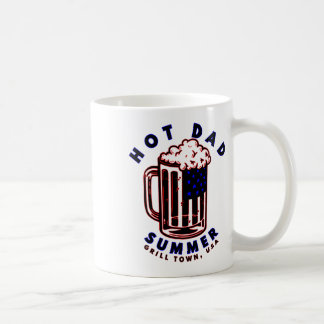 Caneca De Café Dia de os pais engraçado, Churrasco quente, Pai qu
