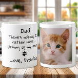 Caneca De Café Dia de os pais Engraçado do Pai Cat - Foto Pet Per<br><div class="desc">Surpreenda este Dia de os pais com esta super fofa caneca pai. Pai ... Não há ninguém que eu teria preferencialmente... pegando meu cocô! Personalize com a foto favorita de Pet do Pai de Gato, e o nome. COPYRIGHT © 2020 Judy Burrows, Black Dog Art - Todos Os Direitos Reservados...</div>