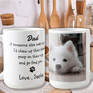 Caneca De Café Dia de os pais Engraçado - Humor de Cachorro de An