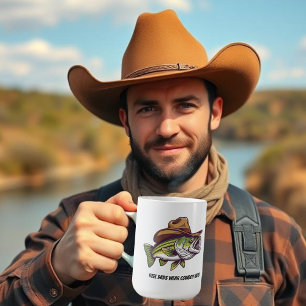 Caneca De Café Dia de os pais Engraçado Peixe Vestindo um Chapéu 