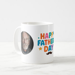 Caneca De Café Dia de os pais Feliz Foto Personalizada