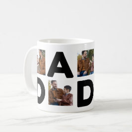 Caneca De Café Dia de os pais Feliz, Fotografia Personalizada Par