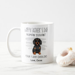 Caneca De Café Dia de os pais Feliz, pai Dachshund Coffee Mug