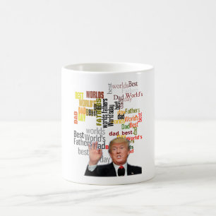 Caneca De Café Dia de os pais, Melhor Pai do Mundo Presidente Tru