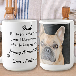 Caneca De Café Dia de os pais - Pai Engraçado - Humor com Cão Fot
