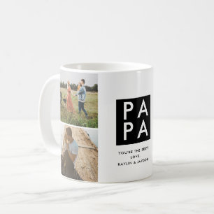 Caneca De Café Dia de os pais Papa Foto Colagem Café Mug