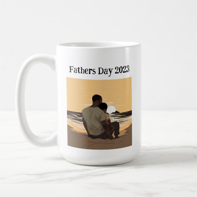 Caneca De Café Dia de os pais Personalizado 2023 Mug (Esquerda)
