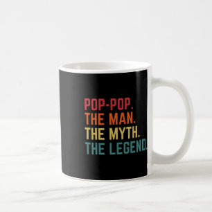 Caneca De Café Dia de os pais pop pop Mito Pai de Legenda Avô