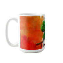 Dia de Patrick - Watercolor Clover Ireland Flag