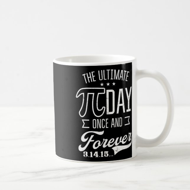 Caneca De Café Dia de Pi Final para Design Engraçado Dia de Pi (Direita)
