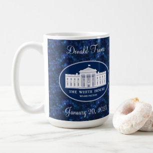 Caneca De Café Dia de posse do Donald Trump e Casa Branca