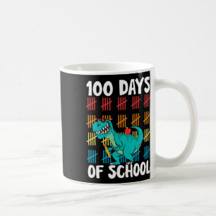 Caneca De Café Dia De Professores Crianças Meninos Dino Happy 100