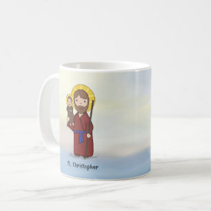 Caneca De Café Dia de São Cristóvão Santo