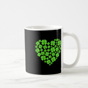 Caneca De Café Dia de São Patrício Corações Trevo de Quatro Folha
