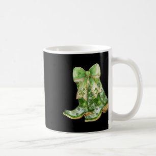Caneca De Café Dia de São Patrício Cowgirl Costeira Ocidental Ver