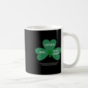 Caneca De Café Dia de São Patrício Cristão Religioso Trindade Cra
