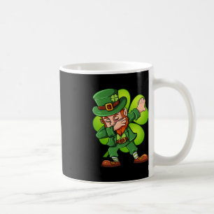 Caneca De Café Dia de São Patrício Dabbing Leprechaun Clover Boys