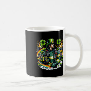 Caneca De Café Dia de São Patrício dos Bombeiros Homens Departame