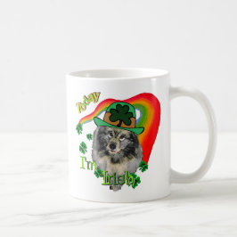 Caneca De Café Dia de São Patrício Keeshond