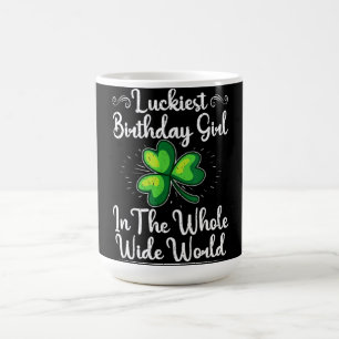 Caneca De Café Dia de São Patrício Lucky Shamrock Clover Happy 