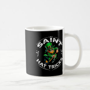 Caneca De Café Dia de São Patrício Santo Hat Trick Frio Hockey Me
