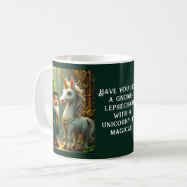 Caneca De Café Dia de São Patrício Steampunk Gnome-Leprechaun Uni