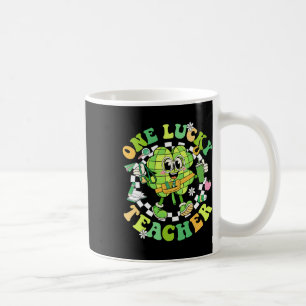 Caneca De Café Dia de São Patrício Um Professor Sortudo Trevo Gro