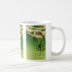 Caneca De Café Dia de São Patrício Vintage, Fumaça de Cachimbo da