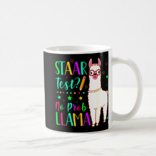 Caneca De Café Dia de Teste de Teste de Prob Llama Engraçado